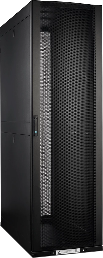 Шкаф LANMASTER DCS 48U 800x1200 мм, с перфорированными дверьми, без боковых панелей, черный