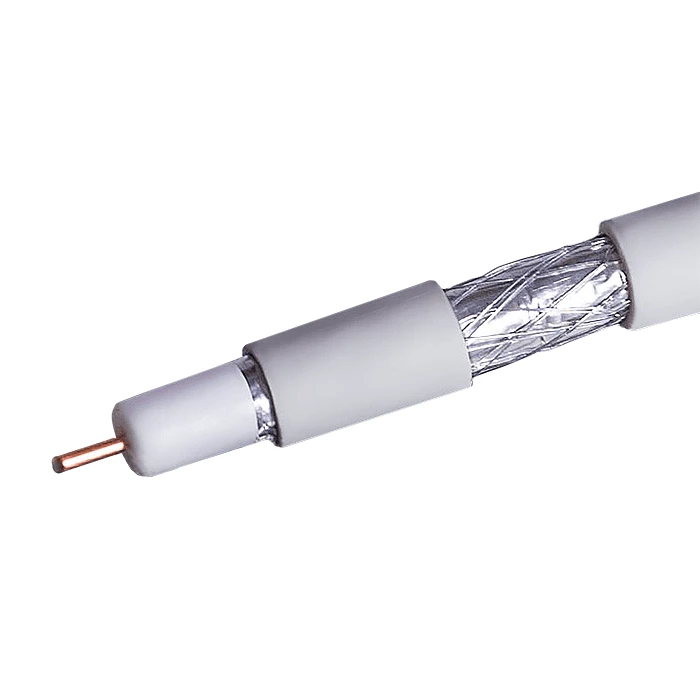 Кабель Net.on RG-6 белый CCS 1,02 (21%) / FPE / Al-Pet-Al Foil / Al 96х0,12 / PVC RW 100м