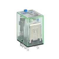 Промежуточное реле с кнопкой тестирования NJDC-17(D)/2Z 2 конт. с инд. LED 10А AC220В (R)(CHINT)