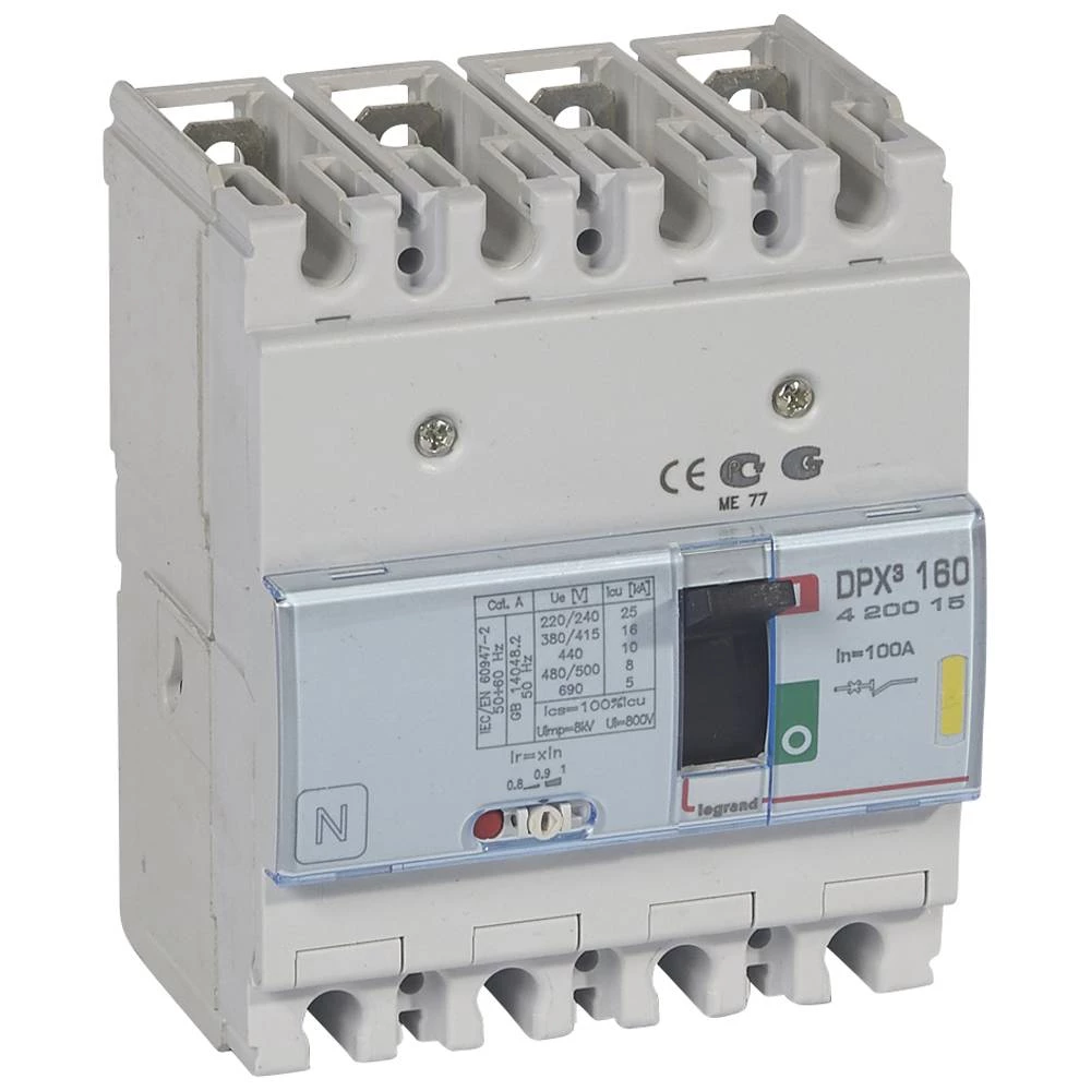 АВТ.ВЫКЛ.DPX³ 160 4P 100А 16kA