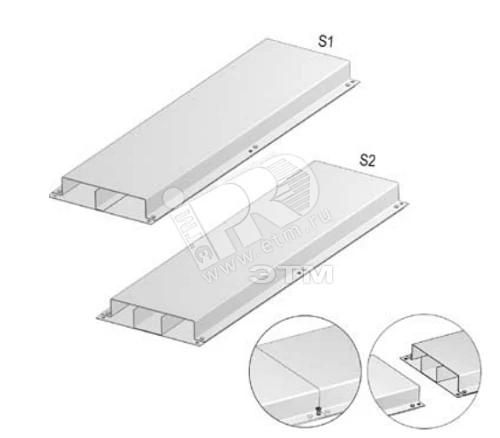 Напольный короб с телескопическими концами VGI48.250S1
