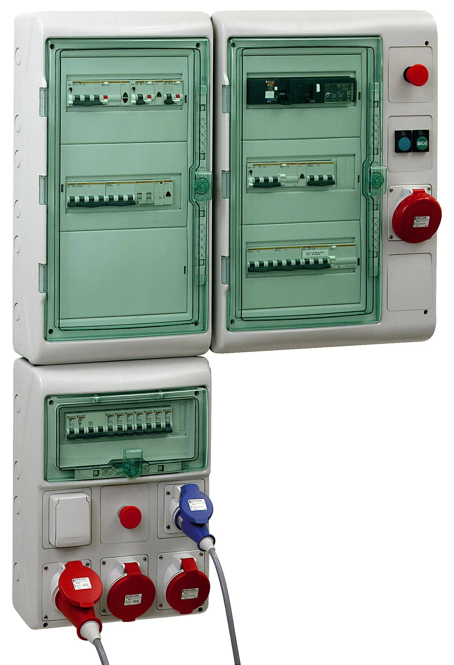 ЩИТ KAEDRA IP65 12МОД. + 6ОТВ.