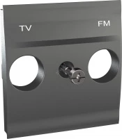 ЦЕНТР. ПЛАТА TV/FM РОЗЕТКИ ГРАФИТ