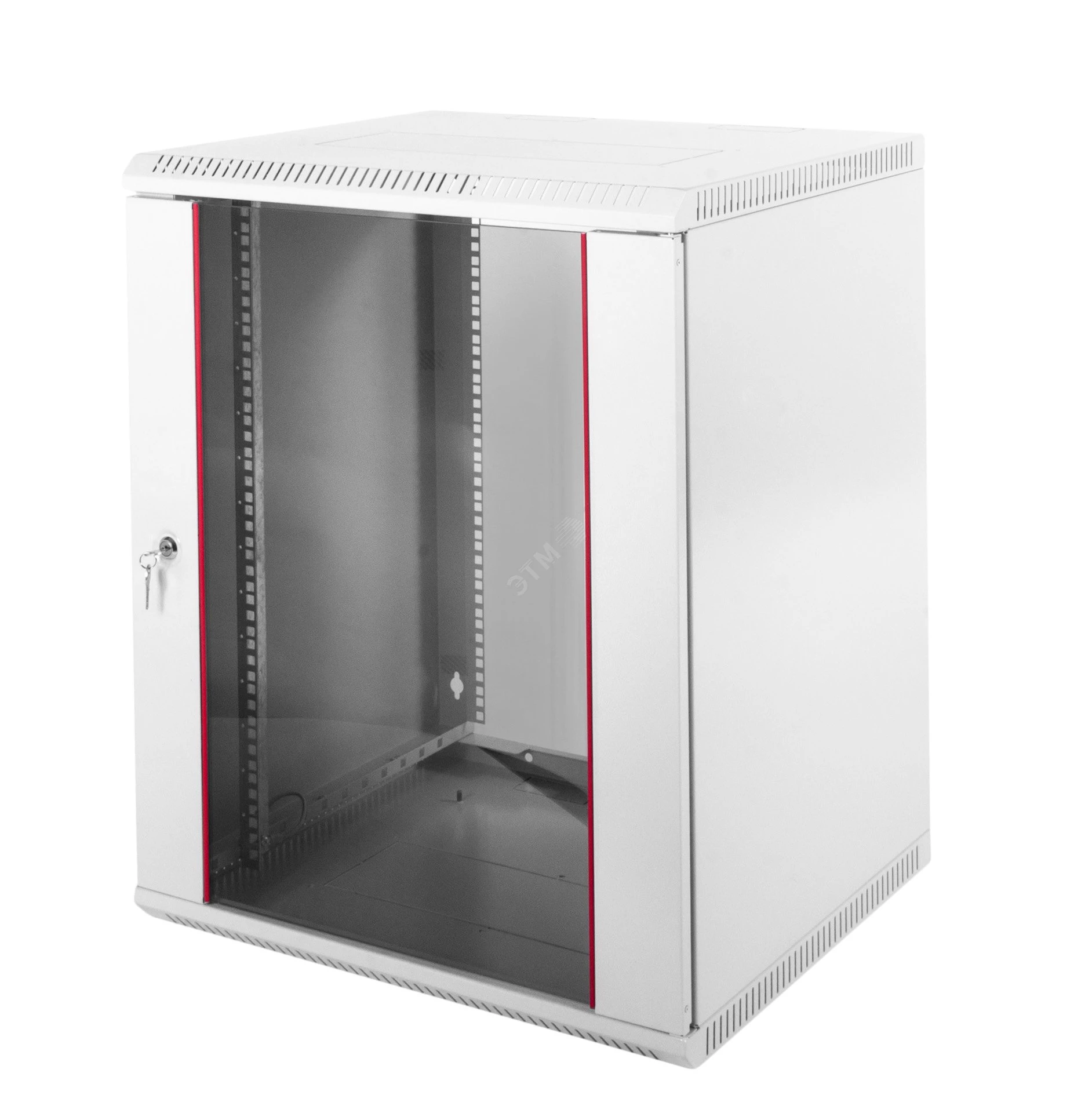 Шкаф телекоммуникационный настенный разборный 12U (600 × 520) дверь стекло