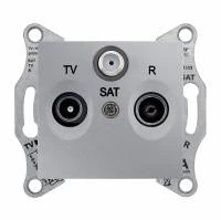 TV/R/SAT розет. проходная, алюм. SDN3501260