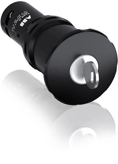 Кнопка аварийной остановки CE4K1-10B-11 черная диам, 40 мм отп, ключом