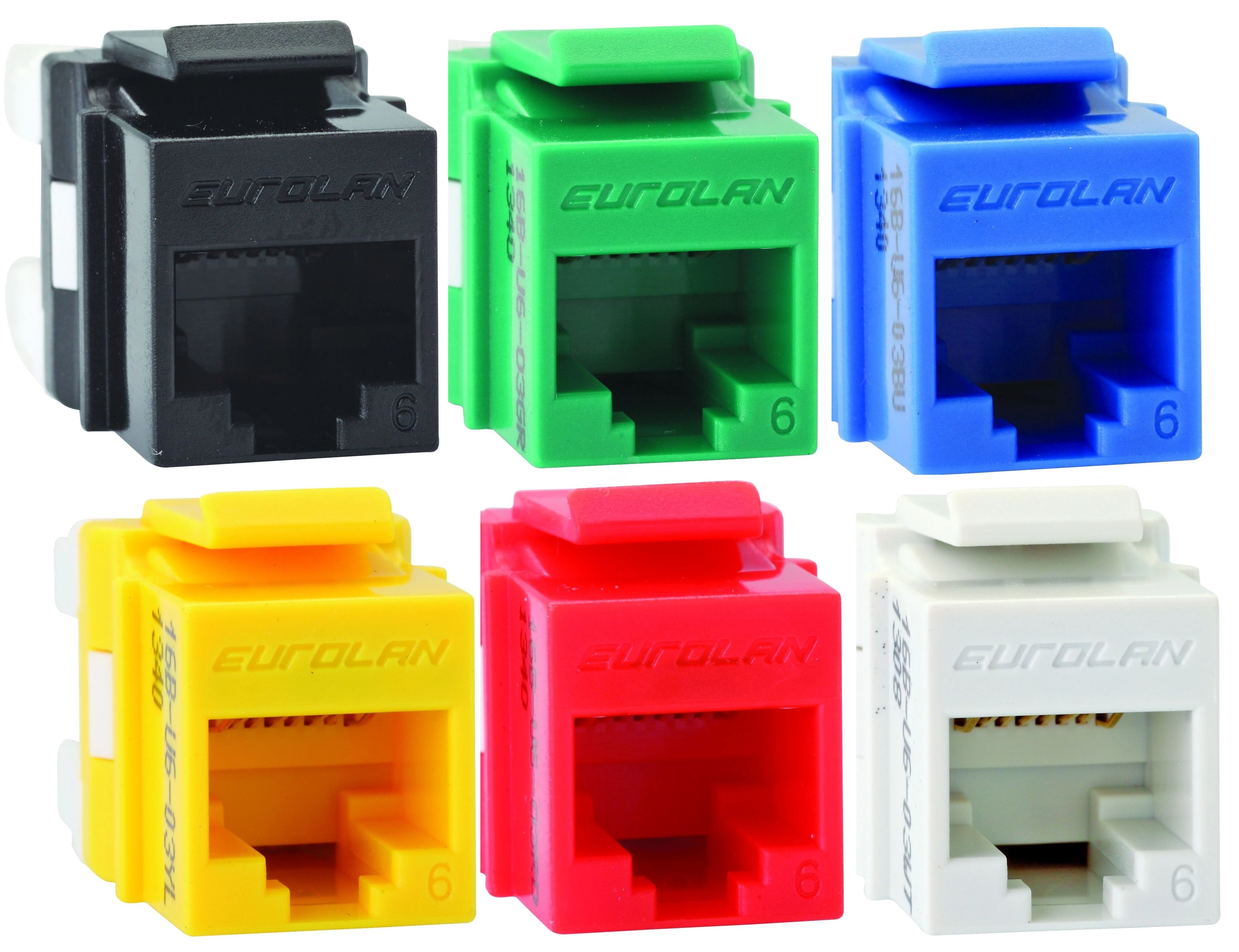 Розеточный модуль Keystone категории 6, UTP, 1xRJ45, T568A/B, белый