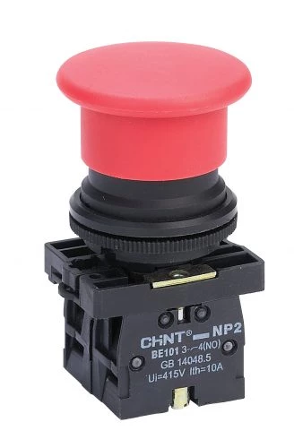 Кнопка управления NP2-BW3462  1НЗ  красная   AC220В(LED) IP40 (CHINT)