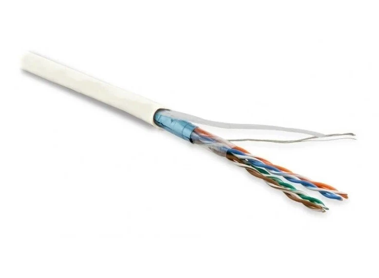 (FTP25-C3-SOLID-INDOOR) Кабель витая пара, экранированная F/UTP, категория 3 25 пар (24 AWG), одножильный (solid), экран - фольга, PVC, 20°C - +50°C, серый Hyperline