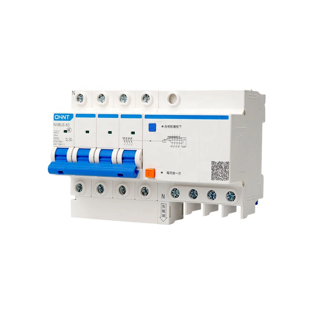 Диф. автомат NXBLE-63 4P B40 300mA тип AC  6kA (CHINT)