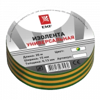 Изолента класс В (общего применения) (0,13х15мм) (20м.) желто-зеленая EKF PROxima