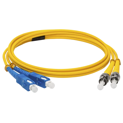 Патч-корд оптический LANMASTER, LSZH, дуплексный, ST/APC-SC/UPC, SM OS2, 5.0 м