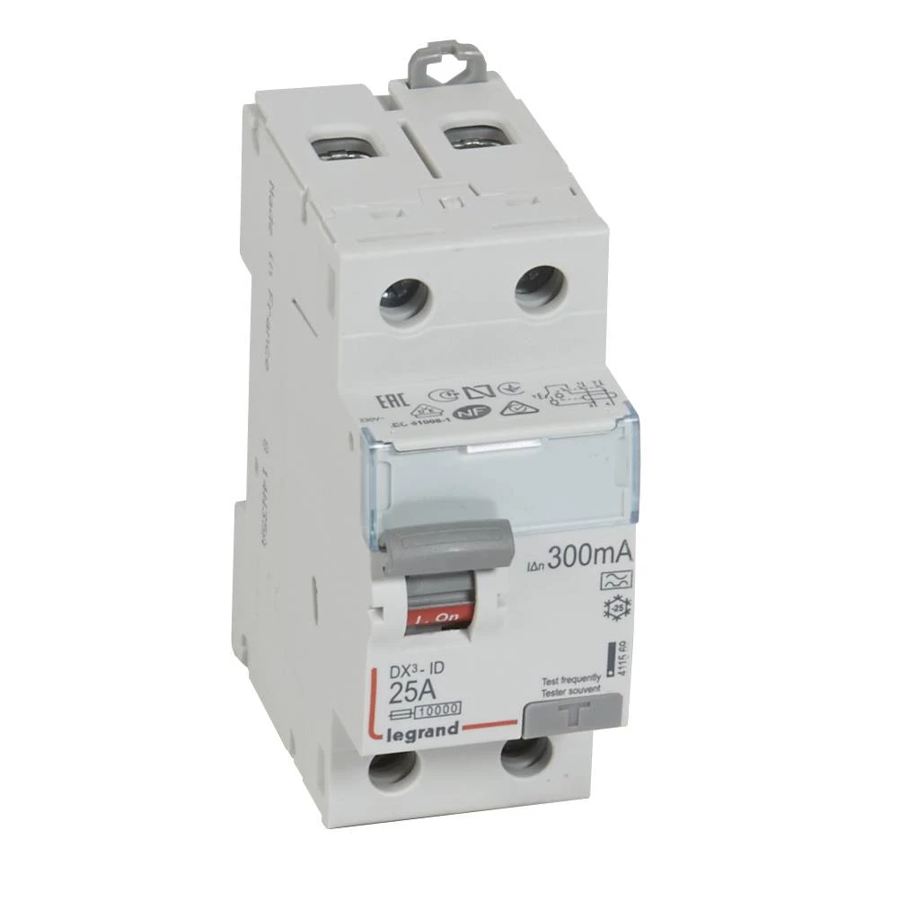 УЗО двухполюсное DX3 2П 25А 300мА-A