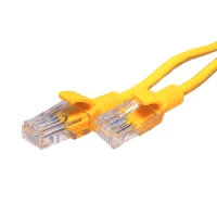 Патч-корд SUPRLAN U/UTP Cat.5e 4x2 26AWG (7x0.16mm) Cu PVC желтый 5м