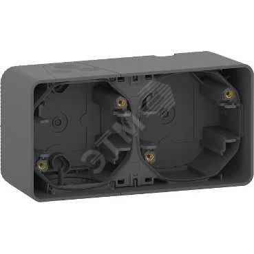 MUREVA S 2-х ПОСТОВОЙ БОКС для накл. монтажа, АНТРАЦИТ, IP55