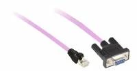 CANOPEN CABLE, 0,5M, SUB-D 9 FEMALE/RJ45