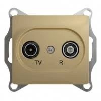 GLOSSA TV-R РОЗЕТКА оконечная 1DB, механизм, ТИТАН