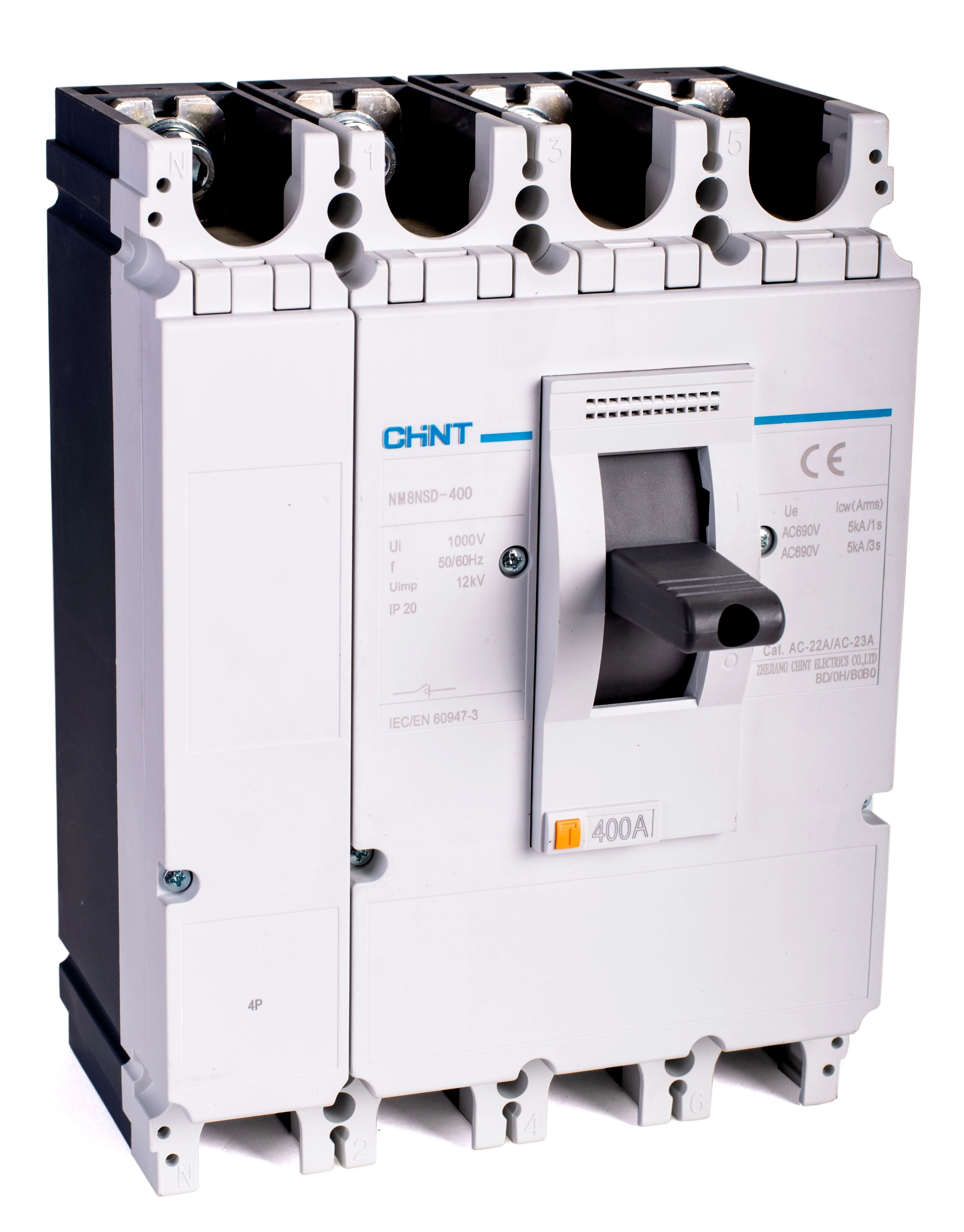 Авт. выкл. NM8N-1600S EM 4P 1000А 50кА с электрон. расцепителем, LCD (R)(CHINT)