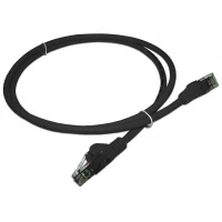 Патч-корд LANMASTER LSZH UTP кат.5e, 0.5 м, черный