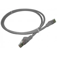 Патч-корд LANMASTER LSZH UTP кат.5e, 0.5 м, серый