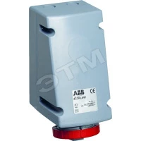 Розетка накладная для монтажа на поверхность с подключением шлейфа 416RL6W, 16A, 3P+N+E, IP67, 6ч