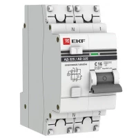 Дифференциальный автомат АД-32 (селективный) 1P+N 16А/100мА EKF PROxima