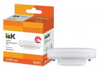 Лампа светодиодная ECO T75 таблетка 12Вт 230В 3000К GX53 IEK