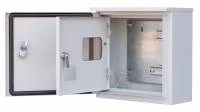 Корпус металлический учетный навесной 300х310х150, 1ф, 2 двери, 7 модулей, IP54