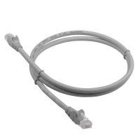 Патч-корд LANMASTER LSZH UTP кат.6, 1.0 м, серый