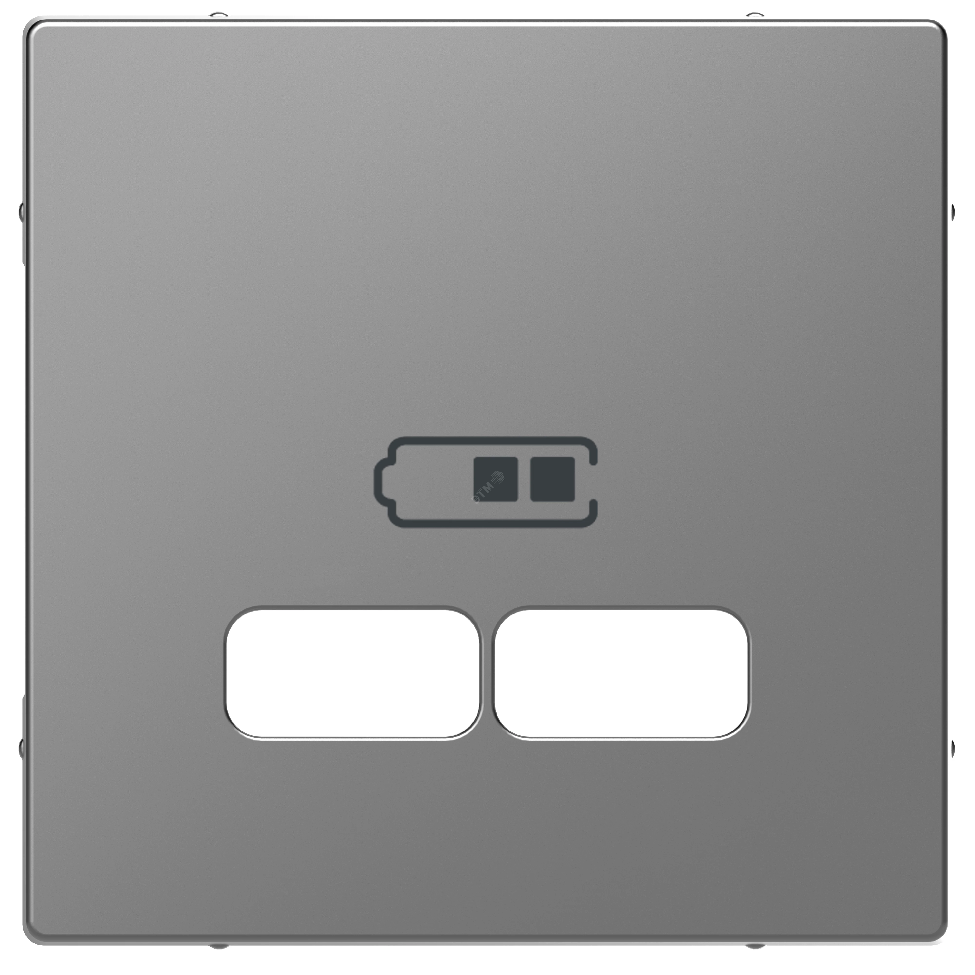 D-Life, ЦЕНТРАЛЬНАЯ НАКЛАДКА для USB механизма 2,1А, НЕР.СТАЛЬ, SD